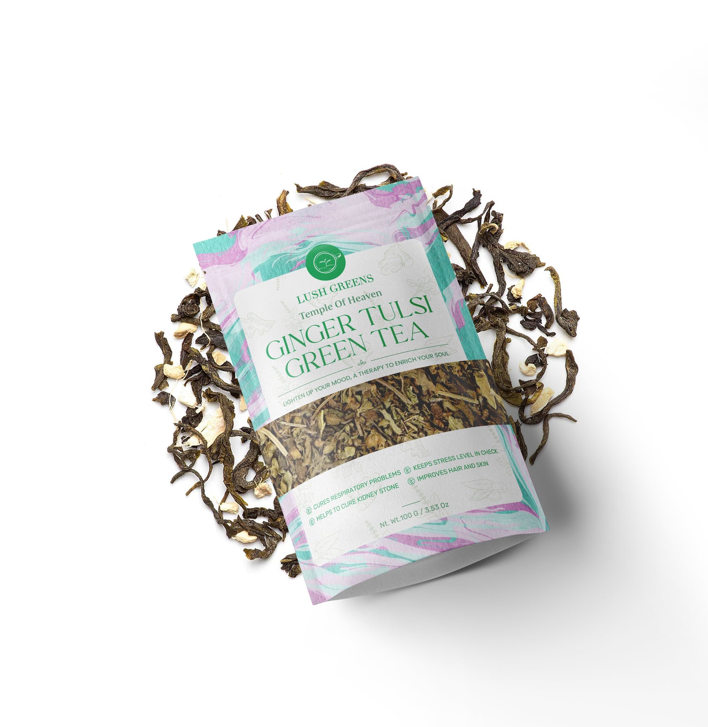 Ginger Tulsi Green Tea - Darjeeling Region