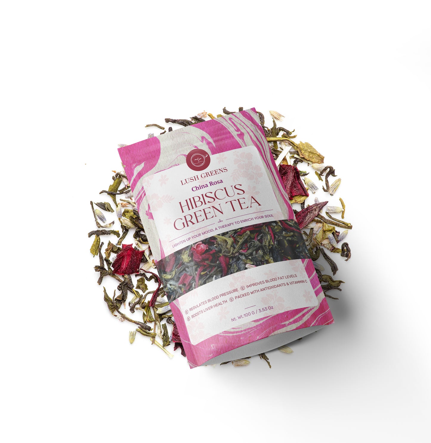 Hibiscus Green Tea - Darjeeling Region