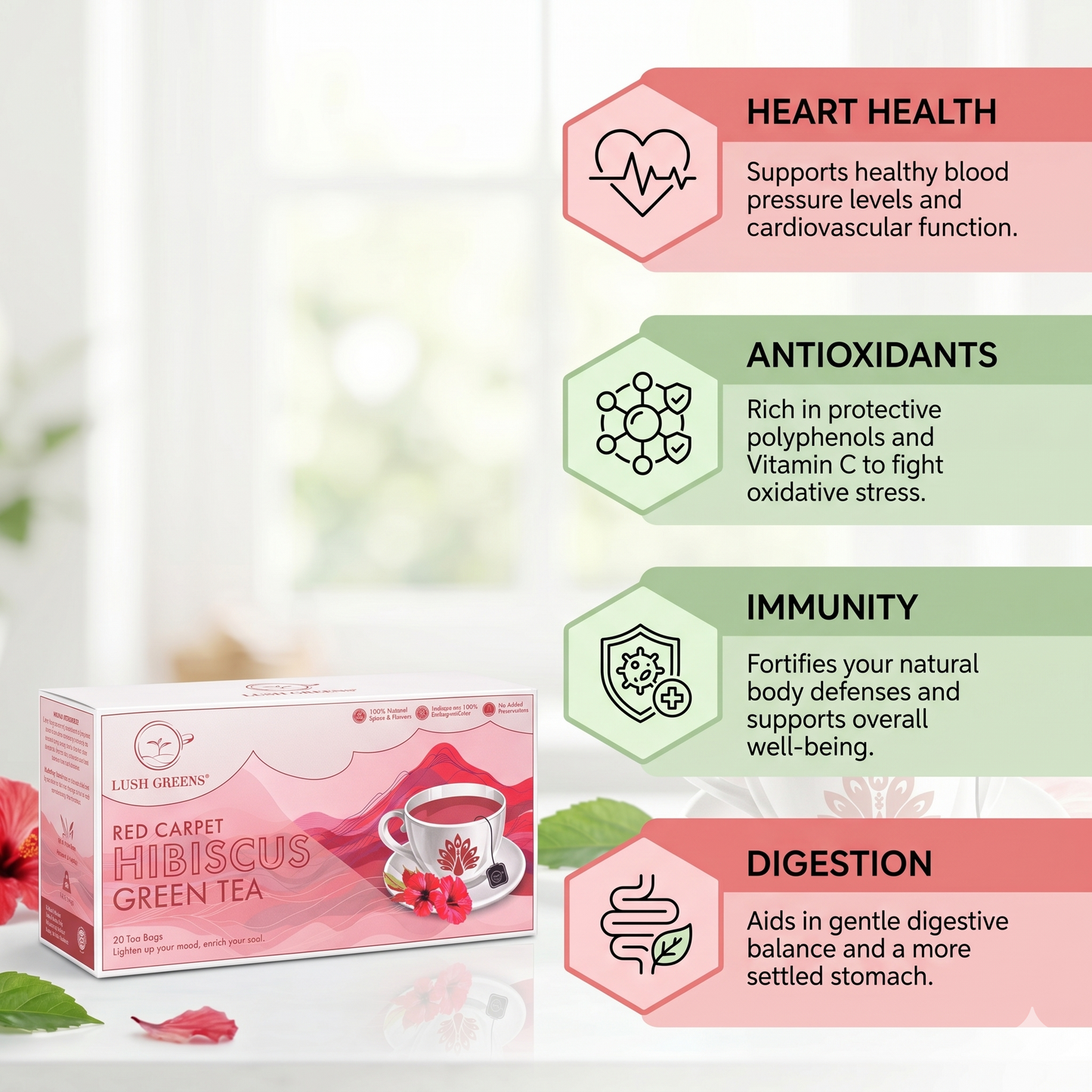 Hibiscus Green Tea