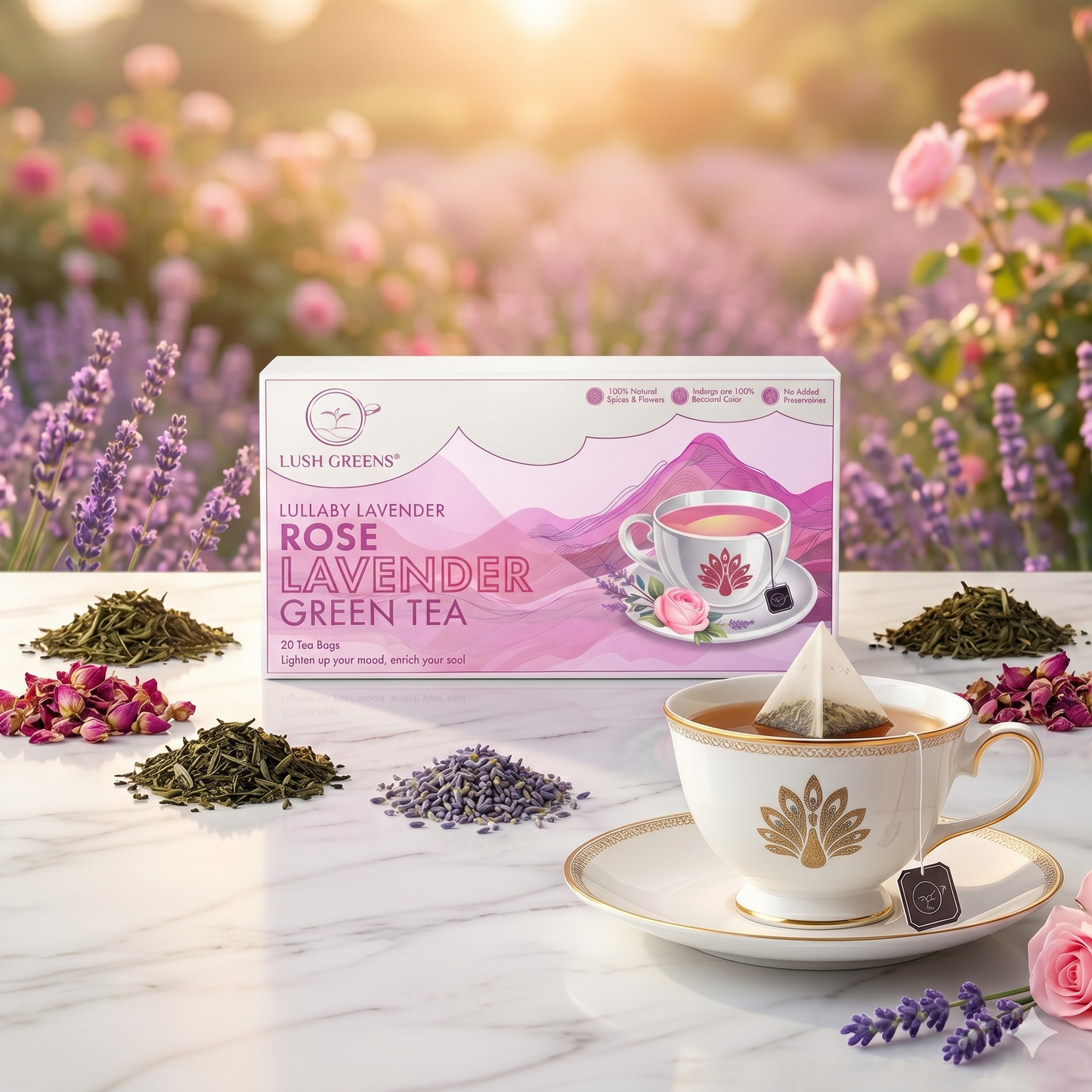 Lavendar Rose Green Tea