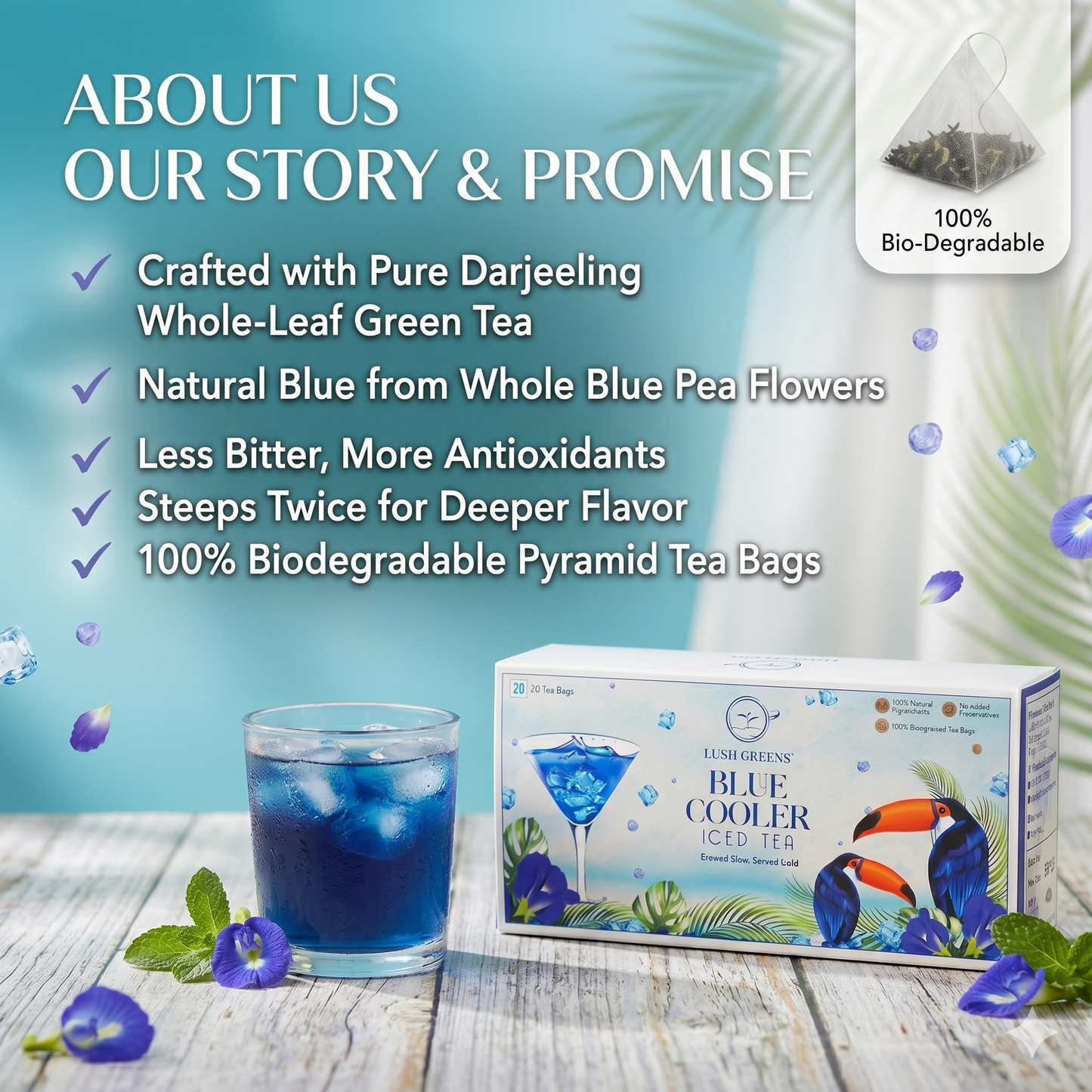 Blue Cooler Iced Tea