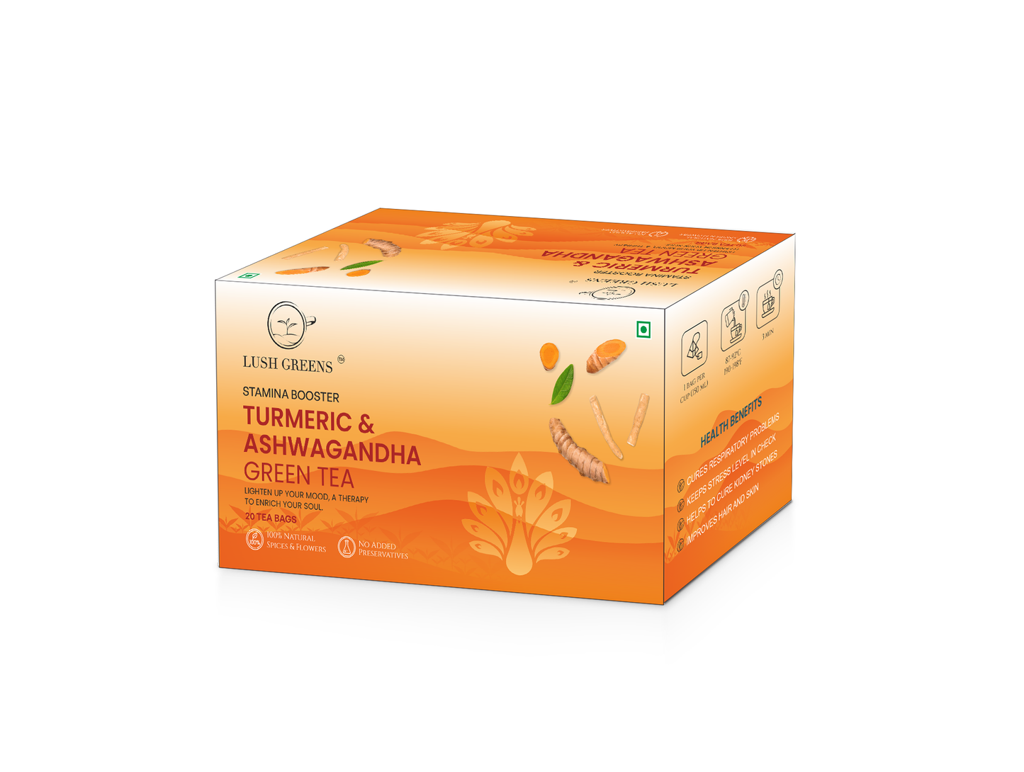 Turmeric Ashwagandha Green Tea - Teabags