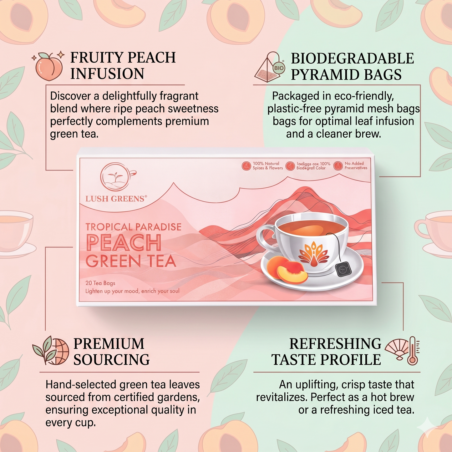 Peach Green Tea