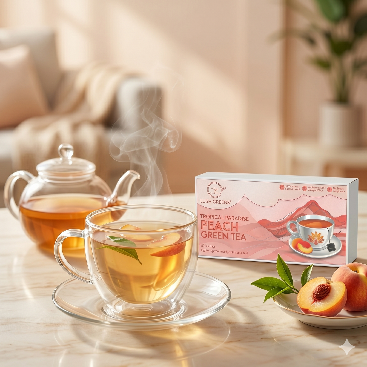 Peach Green Tea