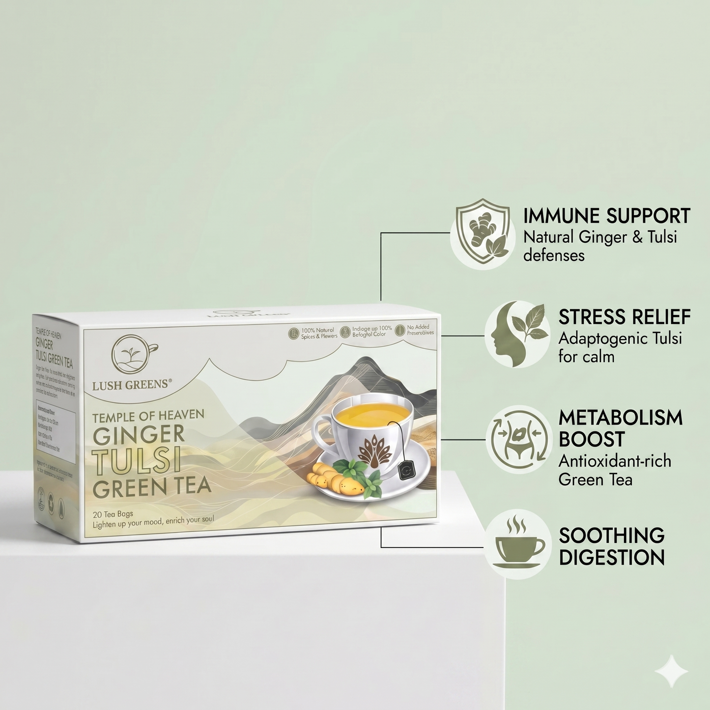 Ginger Tulsi Green Tea