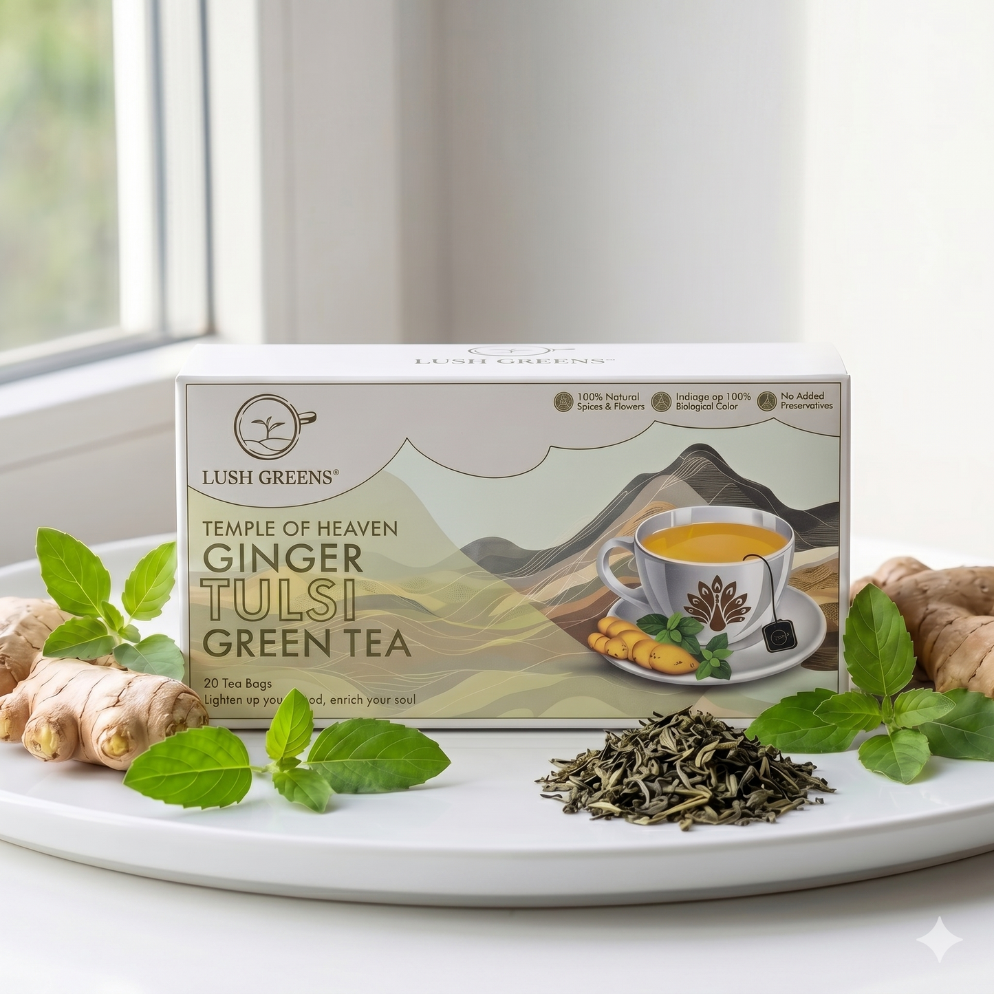 Ginger Tulsi Green Tea