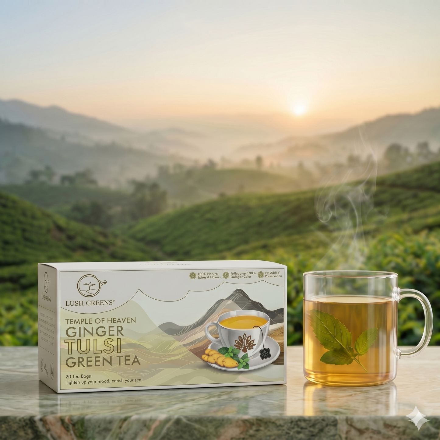 Ginger Tulsi Green Tea