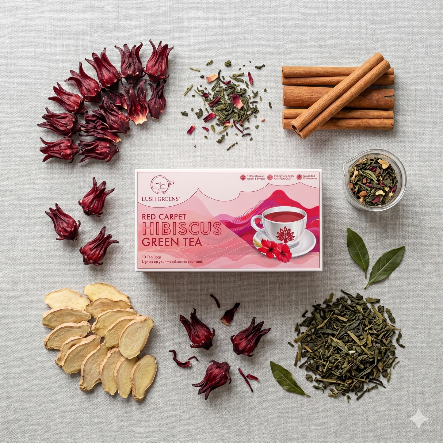 Hibiscus Green Tea
