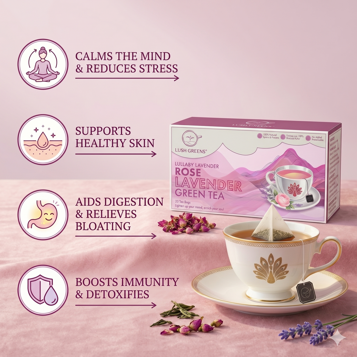 Lavendar Rose Green Tea