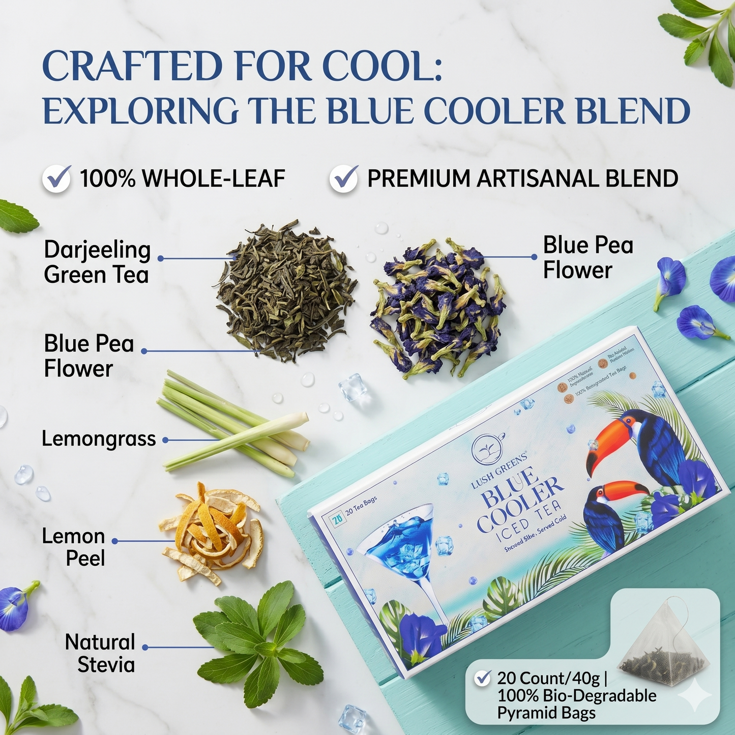 Blue Cooler Iced Tea