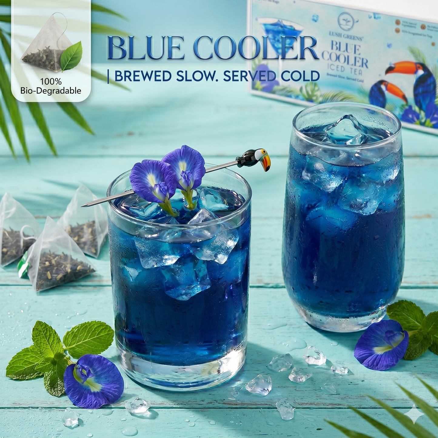 Blue Cooler Iced Tea