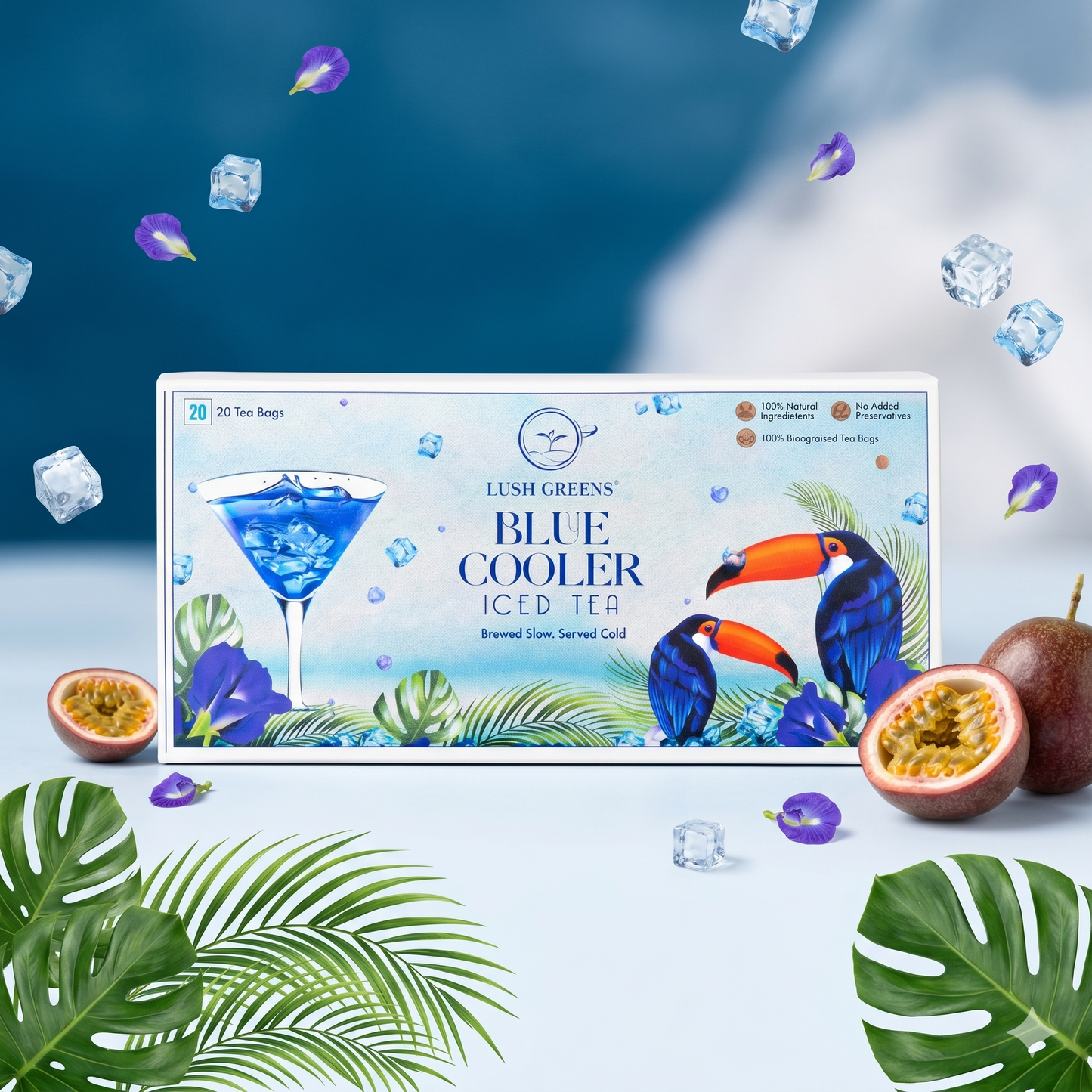 Blue Cooler Iced Tea