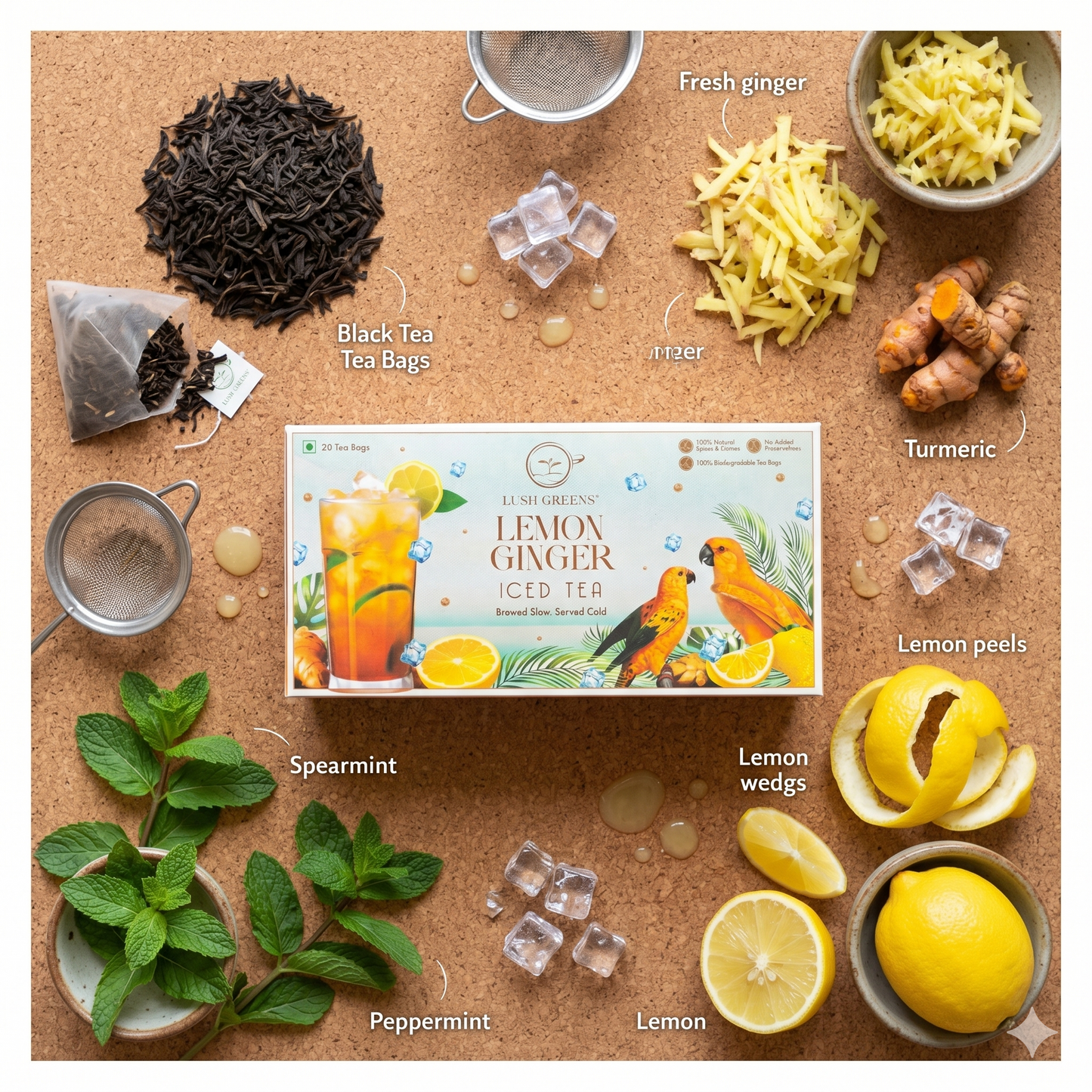 Lemon Ginger Iced Tea