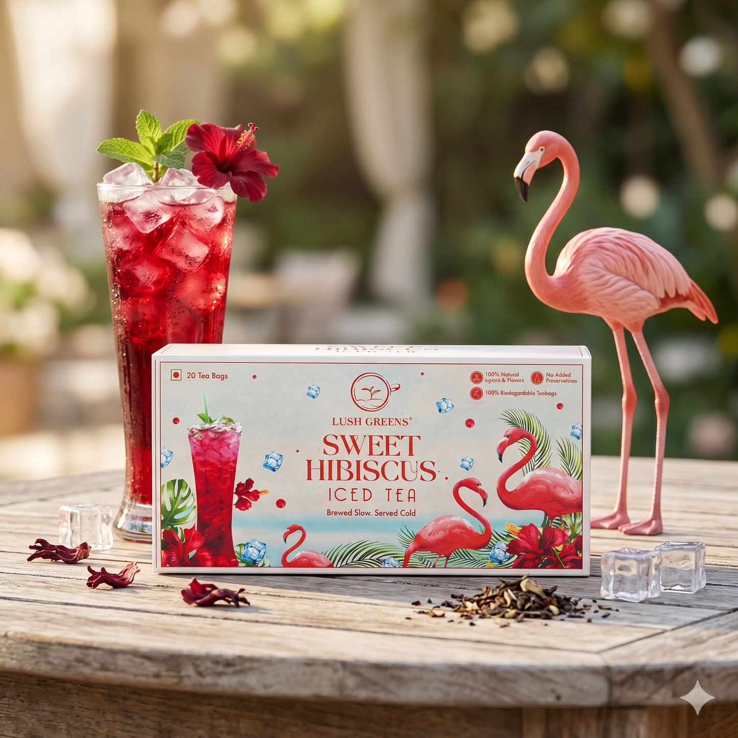 Sweet Hibiscus Iced Tea