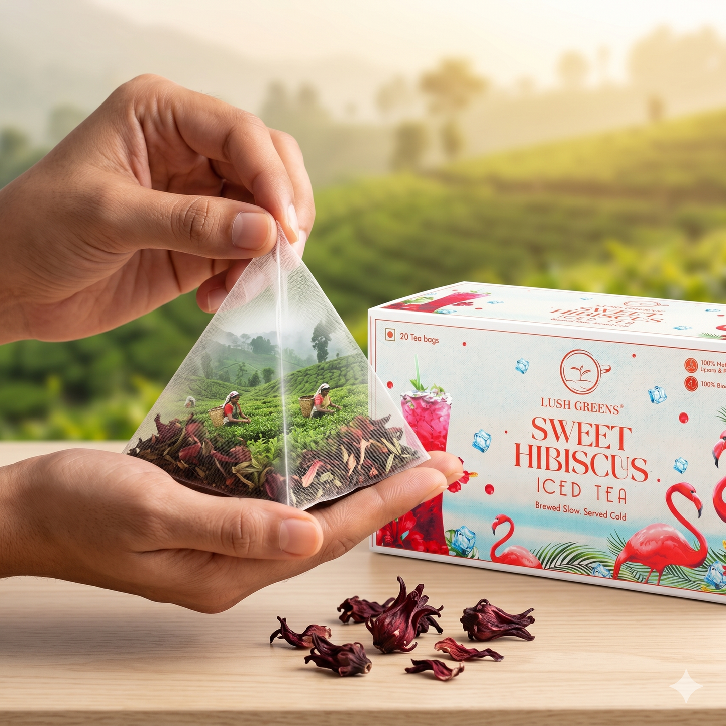 Sweet Hibiscus Iced Tea