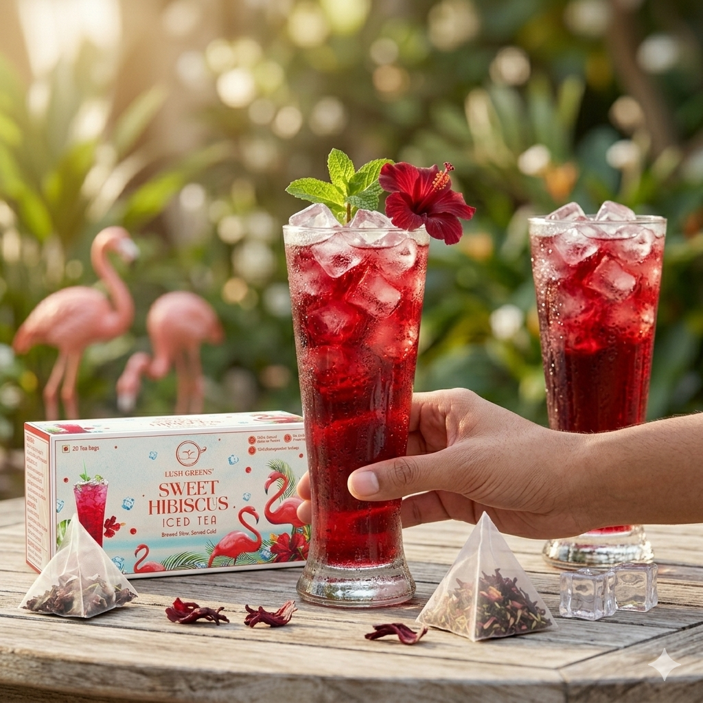 Sweet Hibiscus Iced Tea