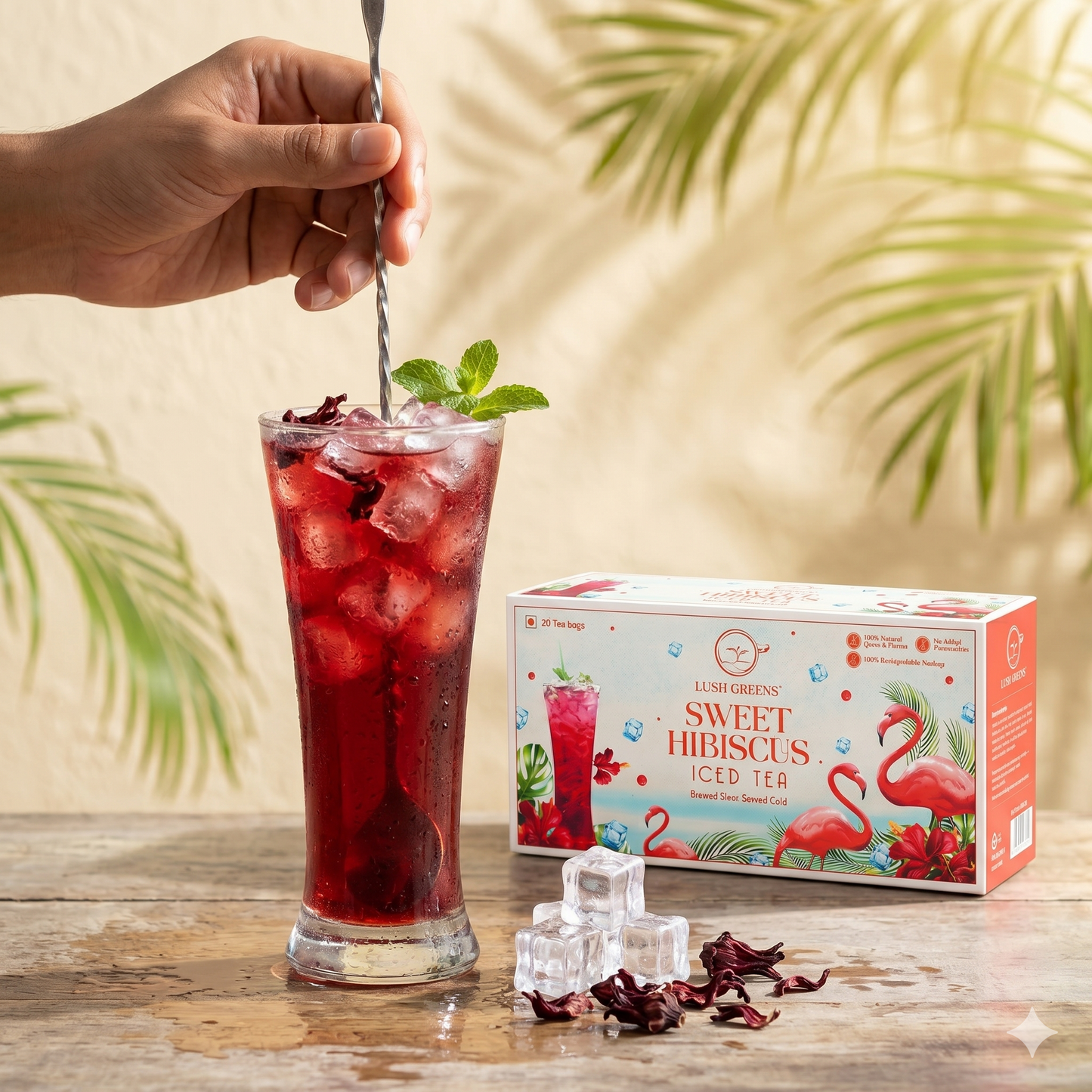 Sweet Hibiscus Iced Tea