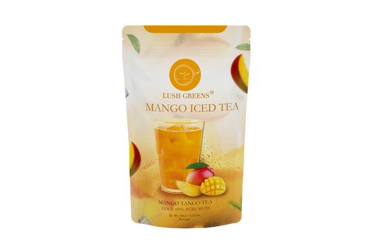 Mango Iced Tea (Mango Tango Tea)- Herbal Iced Tea / Cocktail Mixer - Sugar free - 10 liters/ 50 glasses - 100g pack