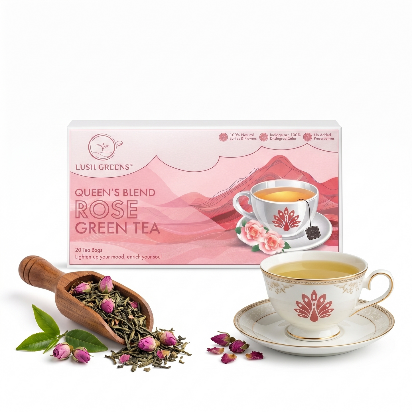 Rose Green Tea