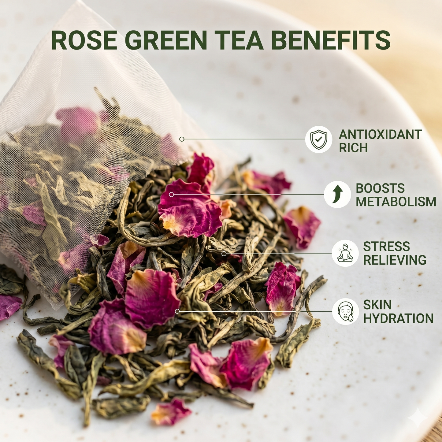 Rose Green Tea