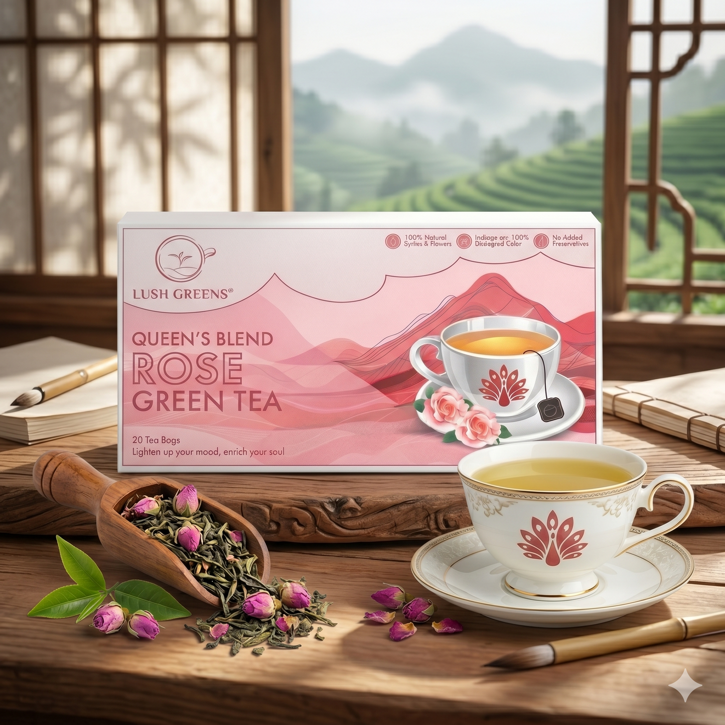 Rose Green Tea
