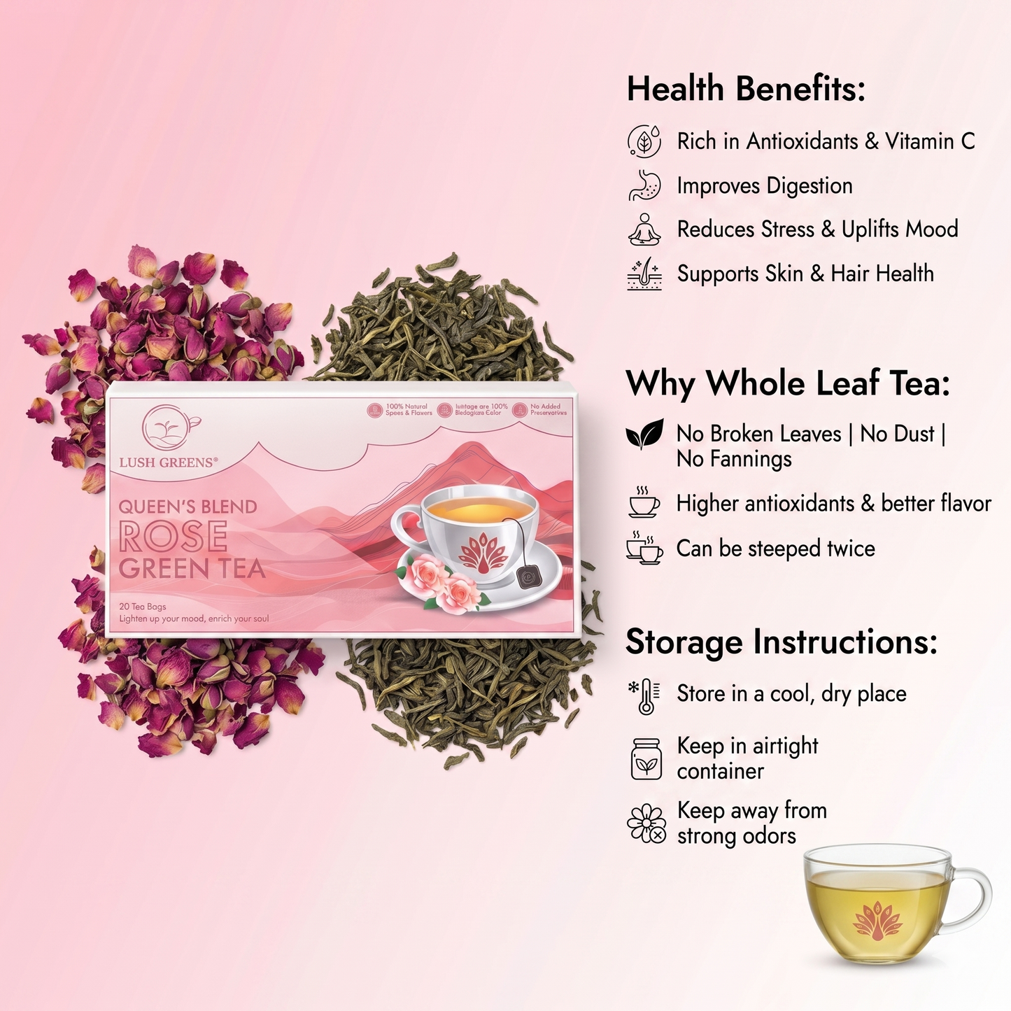 Rose Green Tea