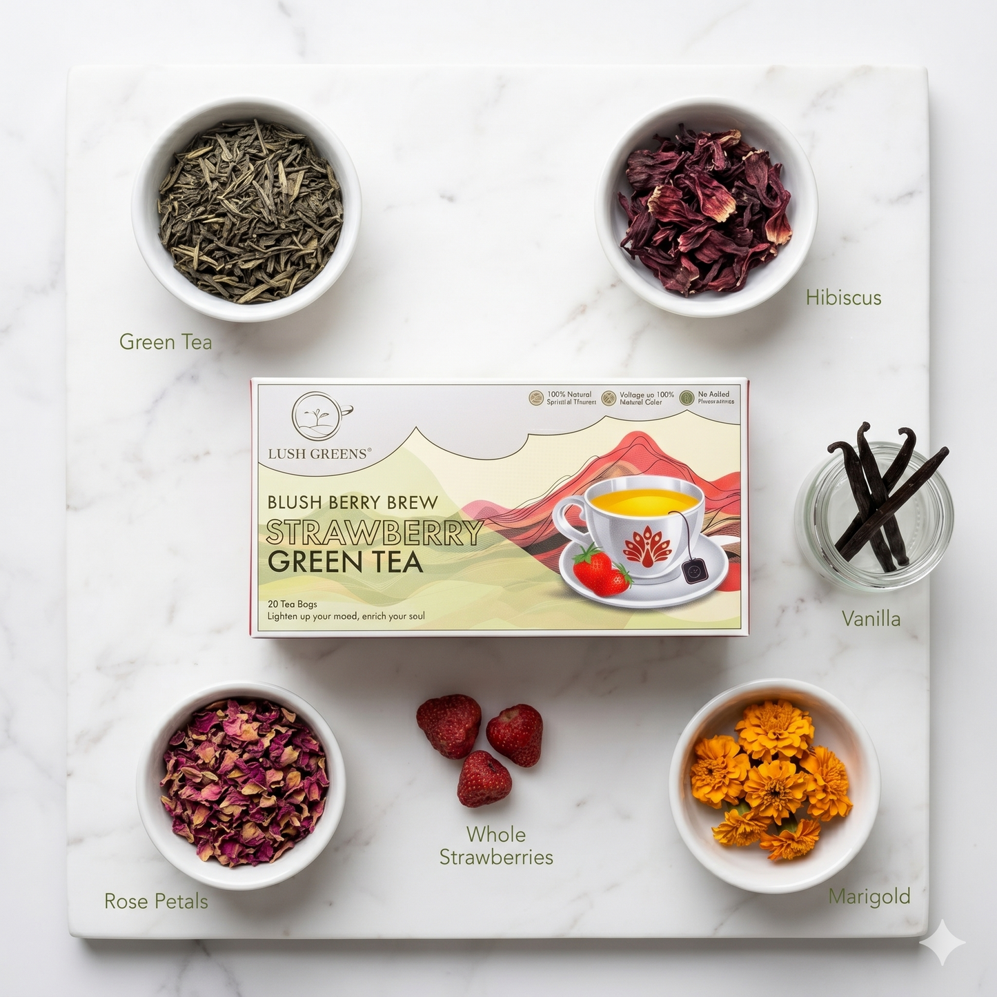 Strawberry Green Tea